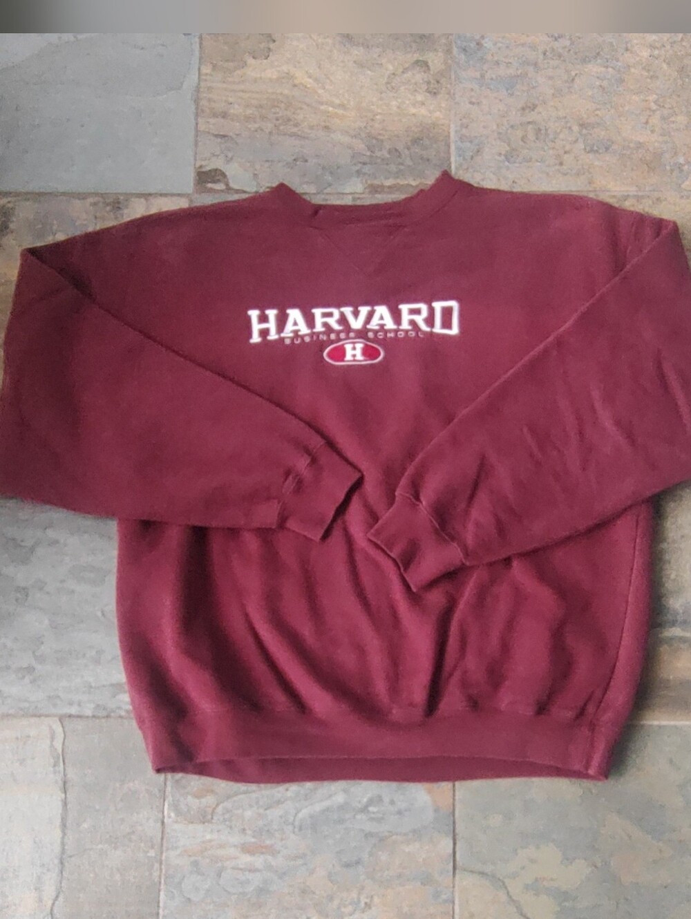 Harvard University JanSport Sweatshirt Large Burgundy Collegiate Crewneck